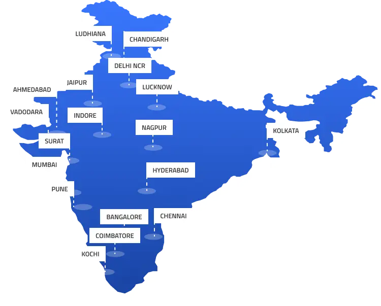 Cities where Porter is operating in.